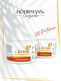 L-Lysin Pulver 2er Pack - hochdosiert & angenehm fruchtig